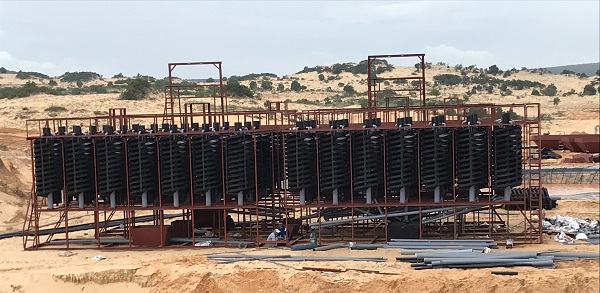 Lắp đặt thiết bị tuyển Titan tại Hàm Thuận Nam năm 2021